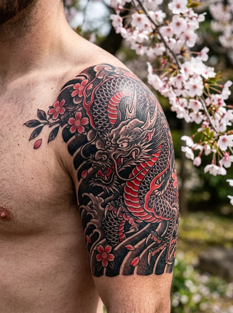 Japanese Dragon Sleeve