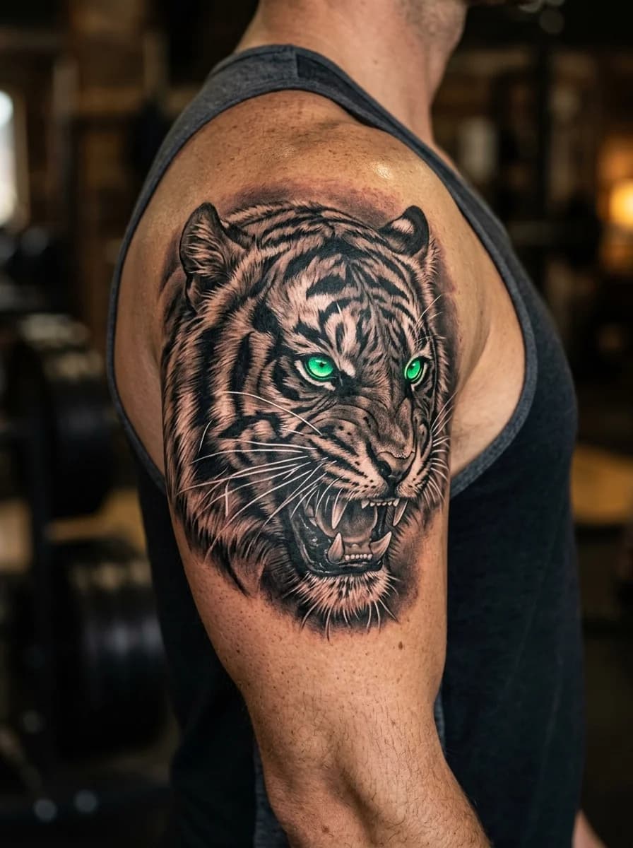 Realistic Tiger Portrait