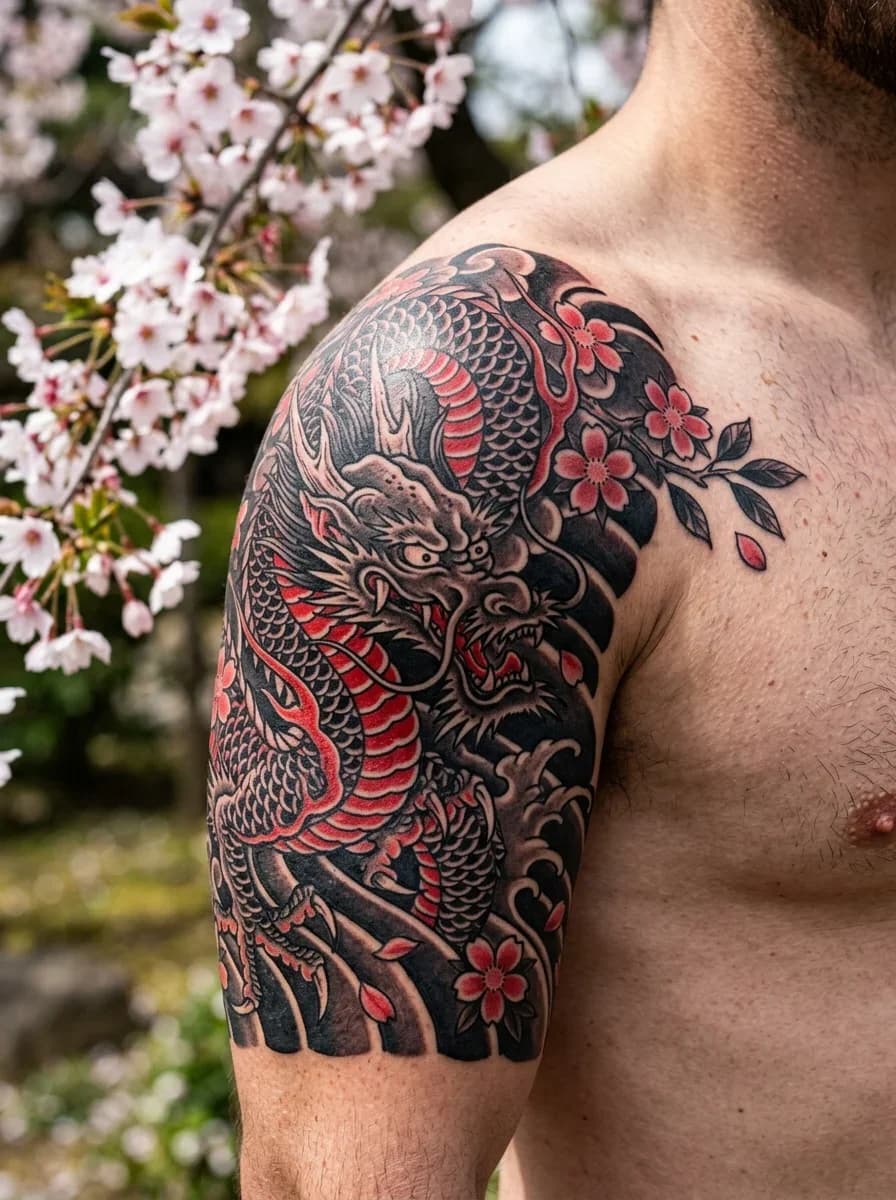 Traditional Koi Fish Sleeve